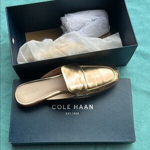 Cole Haan Women's Gold Loafer